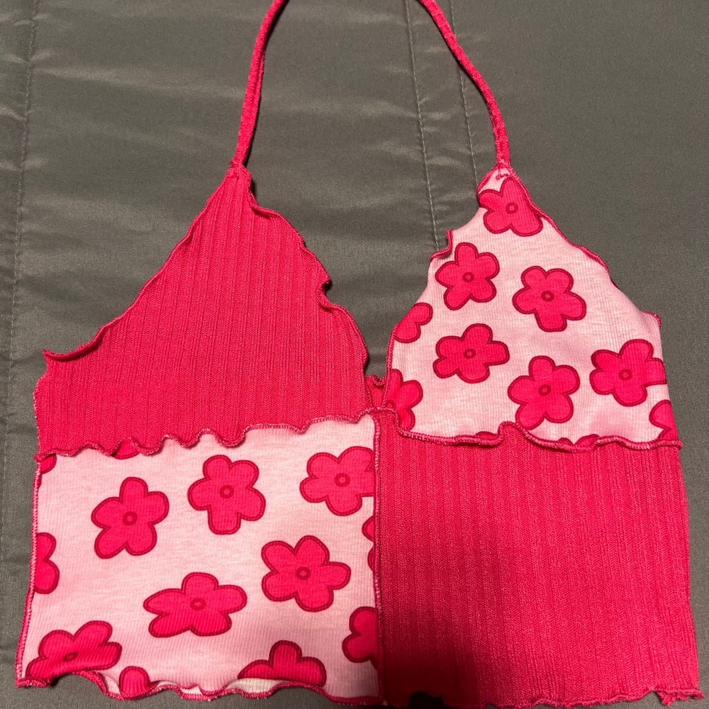 FINAL REDUCTION: SHEIN Pink Floral Crop Top